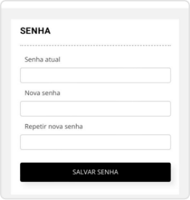 Cadastro de senha