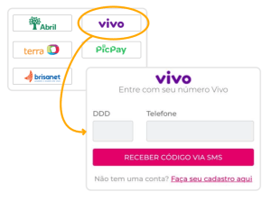 Login do App com a Vivo